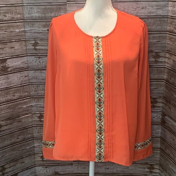 NEEDLE & THREAD Boho Blouse Embroidered Detail Aztec - Picture 2 of 4